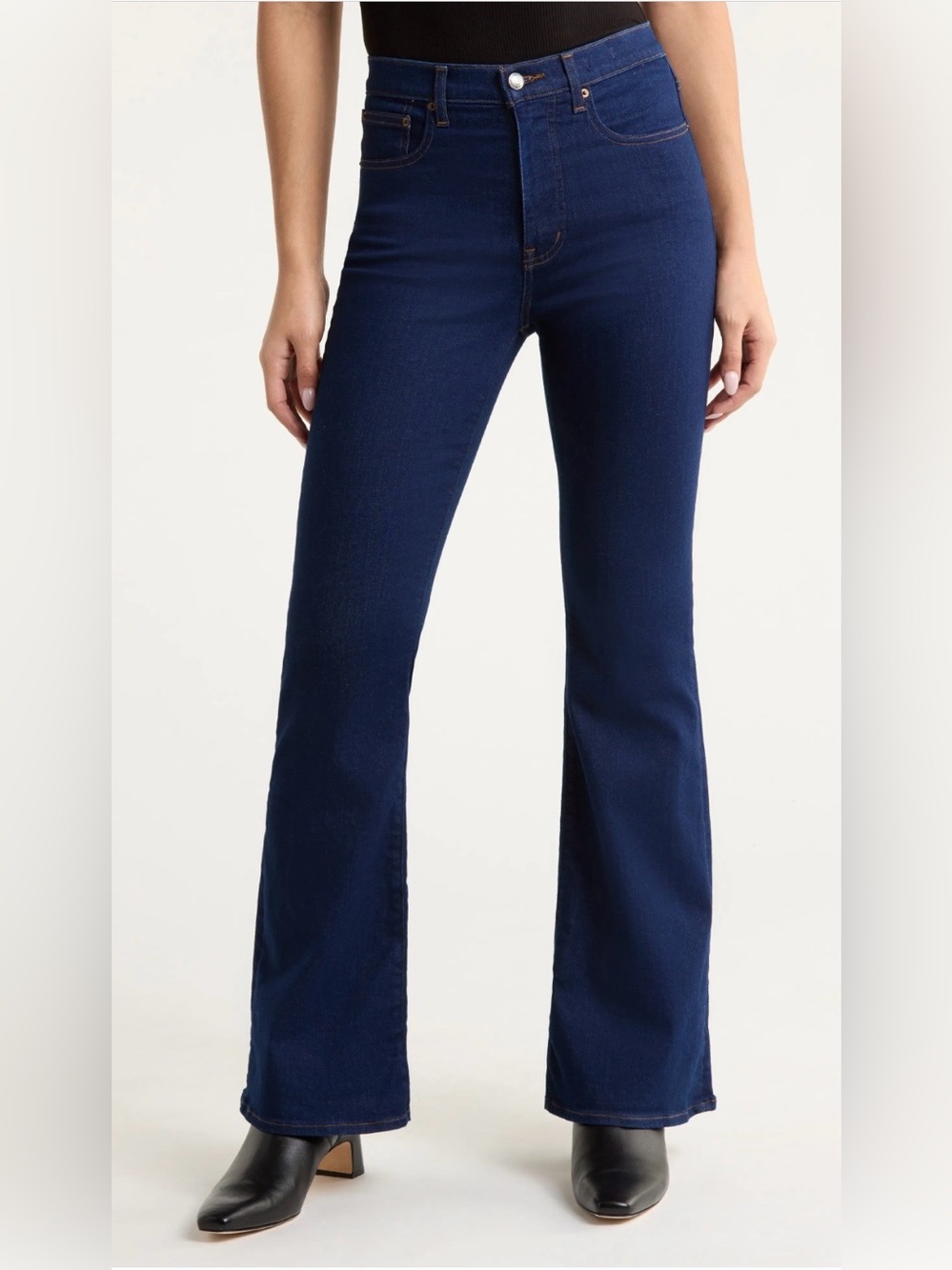 Madewell Dark Blue High-Rise Flare Jeans Size 32T